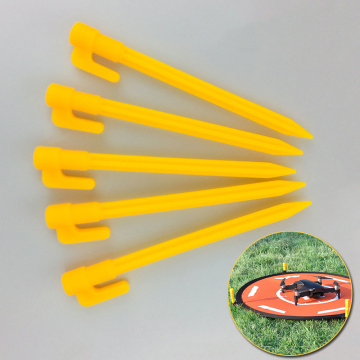 4Pcs Camping Tools Plastic Tent Pegs Nails Sand Ground Stakes Outdoor Camping Tent Awning Yellow Tent Accessories