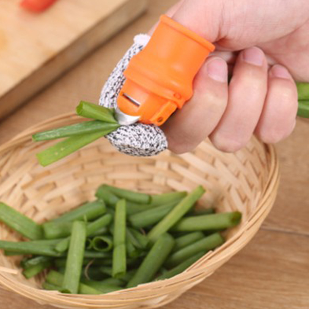 Fruit and Vegetable Picking Potted Plants Trim Silicone Thumb Knife Portable Garden Finger Cutter Tools