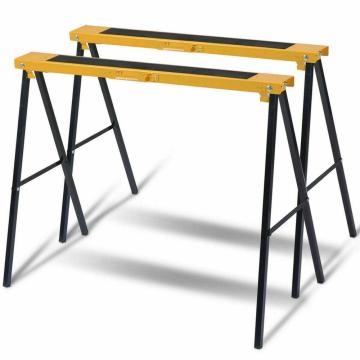 2 Pack Heavy Duty Saw Horse Steel Folding Legs Sawhorse 275 lbs Capacity Each