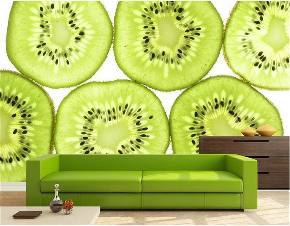 3D wallpaper ceiling/custom photo wall paper/Pure and fresh kiwi fruit/KTV/Hotel/bar/living room/bedroom