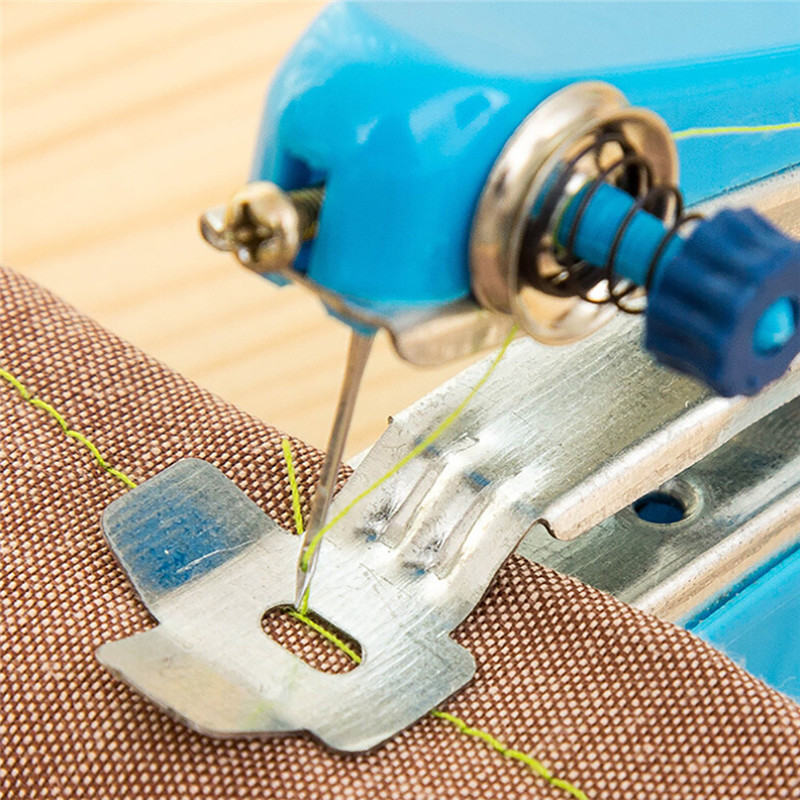 Needlework Tool Portable Cordless Mini Hand Held Cloth Fabrics Sewing Machine Color Random Dropshipping Portable Sewing Tools@5