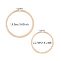 10pcs/Set 13cm/15cm Practical Embroidery Hoops Frame Set Bamboo Wooden Embroidery Rings for DIY Cross Stitch Needle Craft Tools