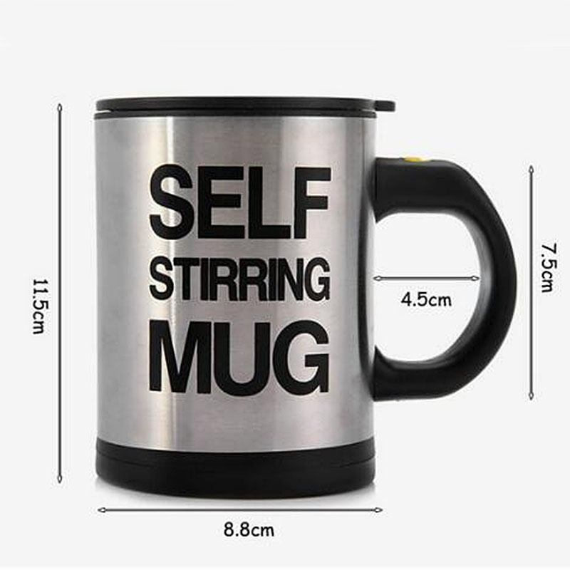 Self Stirring Mug Coffee Pot Automatic Electric Lazy 400ml Coffee Milk Mixing Cup Double insulated Stainless Steel French Press