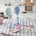 Creative Cartoon Cute Cat Rice Spoon Wheat Straw Vertical Spoons Cartoon Animal Child Rice Spoon Kitchen Tool Rice Server