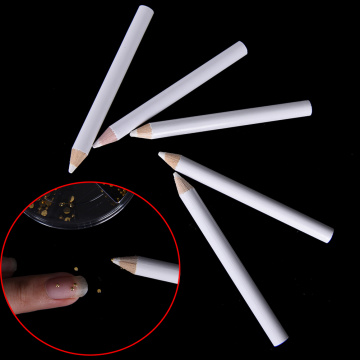 5Pcs DIY Nail Art Rhinestone Gems Picking Pen Crystal Dotting Tool Wax Pencil Wood Pen Picker Rhinestones Nail Art Decoration