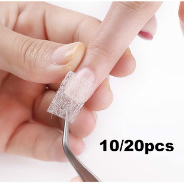 10/20pcs Silk Fiberglass For Nail Extension Form Non-Woven Silks UV Gel Building Fiber French Acrylic DIY Manicure Accessories