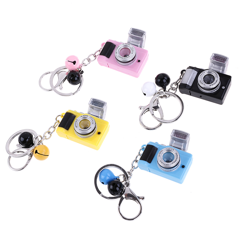 Led Camera Flashing Toys for Kids Digital Camera Keychain Luminous Sound Flash light Pendant Bag Accessories Children Toy