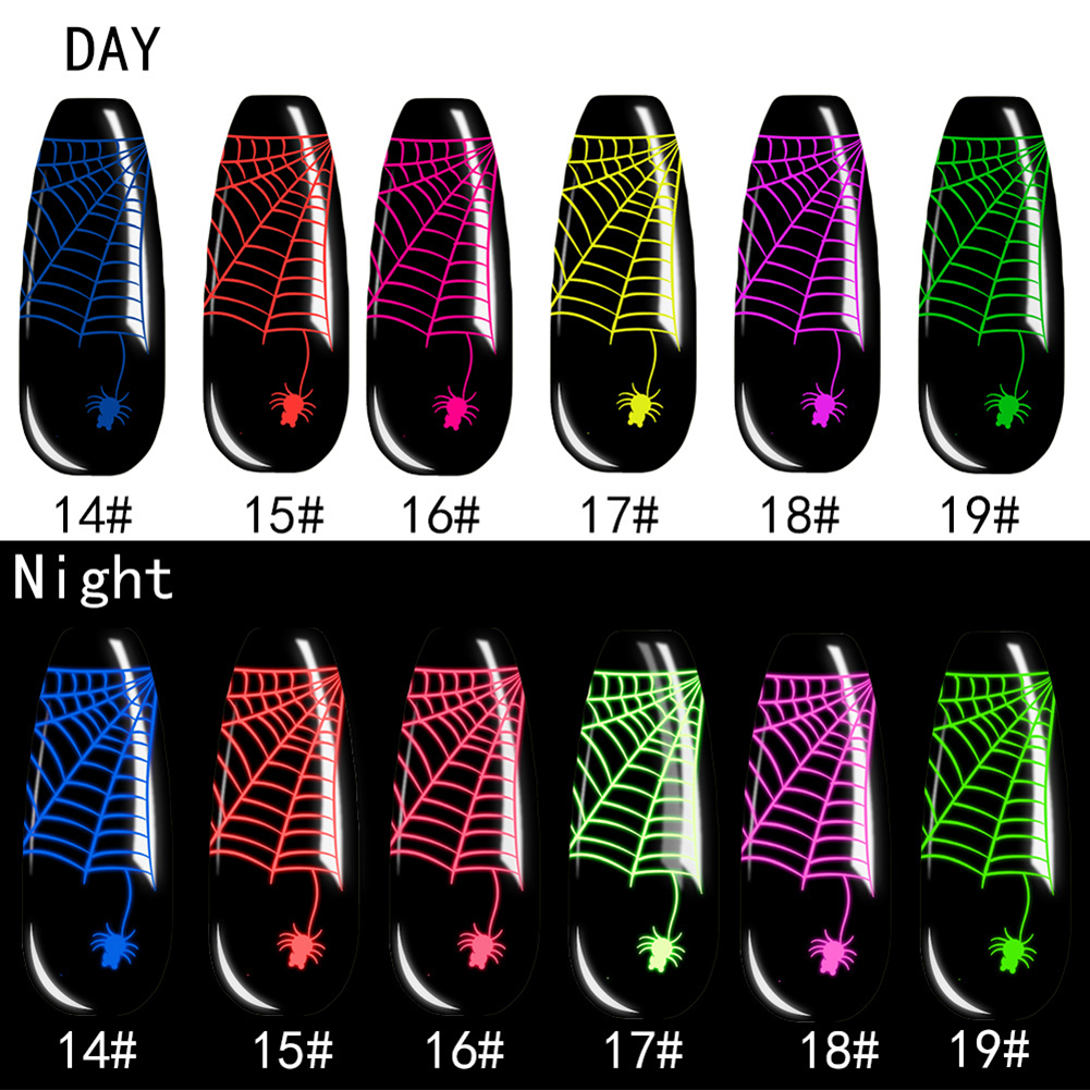 8ml Noctilucent UV LED Soak Off Elastic Nail Painting Gel Lacquer Varnish Base LED Nail Paint Gel Nail Gel Polish Stamping Plate