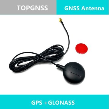 External GPS GLONASS Dual antenna,High-precision active patch ceramic antenna,GNSS GLONASS antenna,SMA male Straight connector
