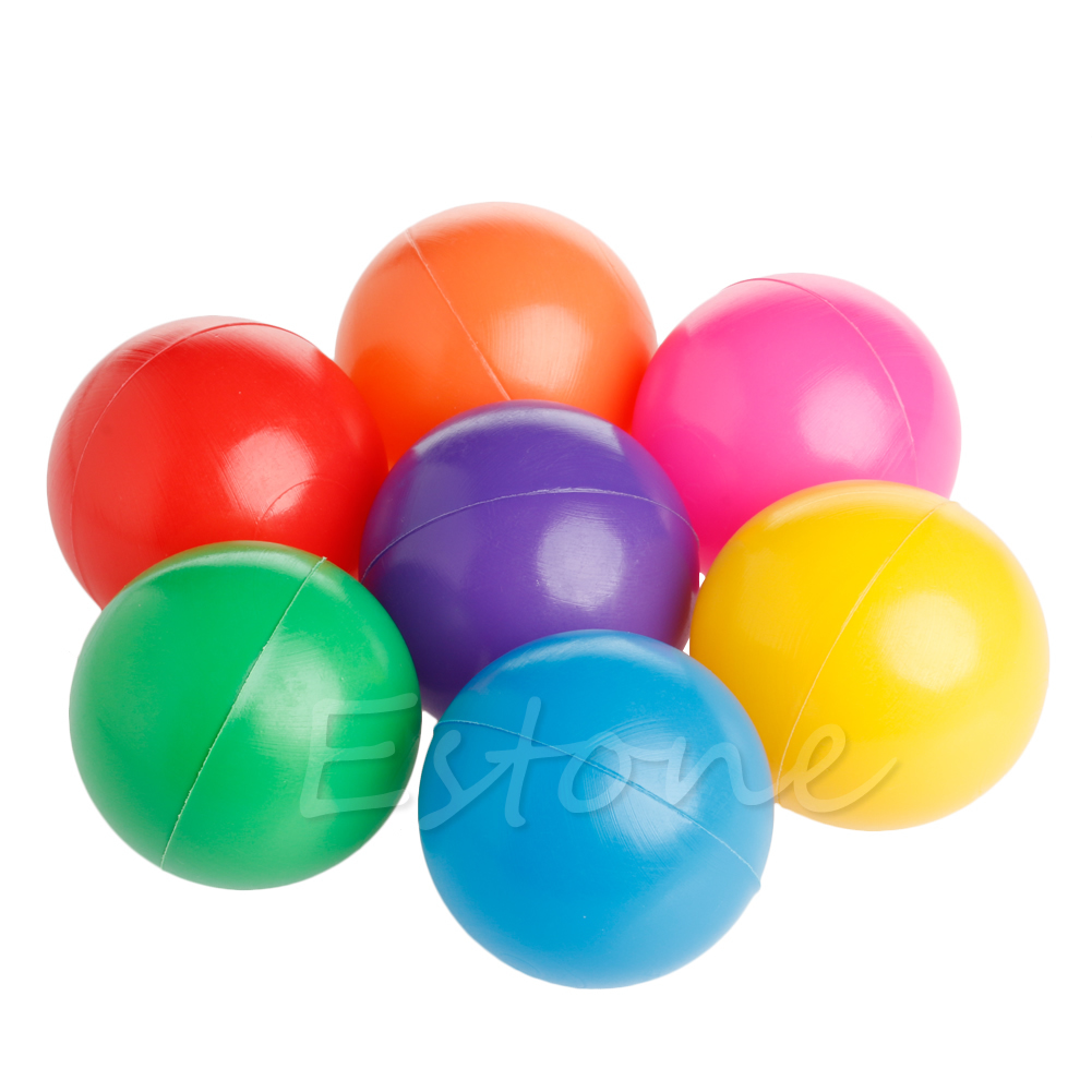 1~200pcs Colorful Fun Ball Soft Plastic Ocean Ball Baby Kid Toy Swim Pit Toy