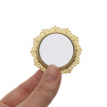 1:12 Scale Photo Frames Retro Mirror for Dollhouse Decor DIY Vintage Ornament Furniture European Style Doll House Accessories