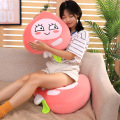 Cute little fart peach plush toy New creative expression fart peach Stuffed plush toy peach pillow home sofa bedroom decoration