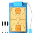 New Coach Marker Board Double-sided Coaches Clipboard Dry Erase w/marker Basketball Tactical Board Basketball Coaching Board