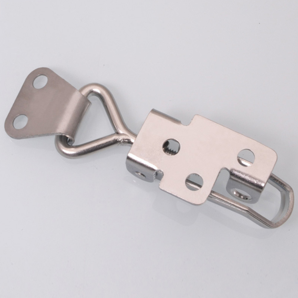 Spring Loaded Metalworking High Strength Stainless Steel Accessories Chest Trunk Latch Catch Hasp Adjustable Box Toggle Lock