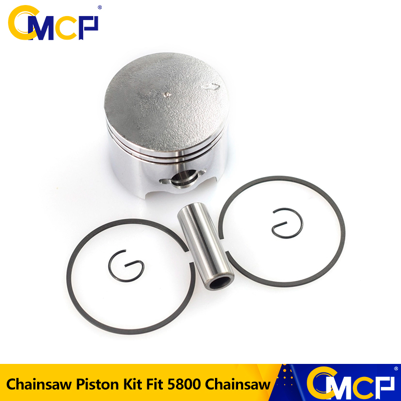1 Set 45.2mm Chainsaw Piston Kit Cylinder Piston Set Pin Ring Kit Fit For 5800 58CC Chainsaw Spare Parts Piston Kit