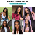 ISEE HAIR Straight Lace Front Human Hair Wigs For Women 13X4 Lace Frontal Wig Malaysian Straight Lace Closure Wig 4X4 Lace Wig