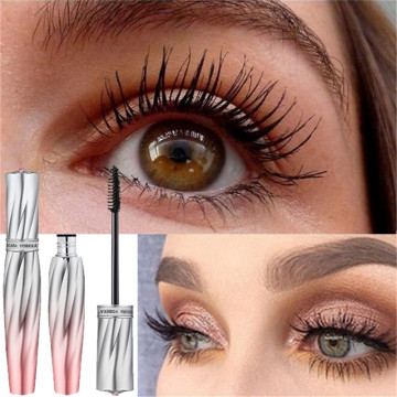 4D Silk Fiber Lash Mascara Makeup Eyes Waterproof Volume False Eyelashes Curling Thick Black For Rimel Lashes Cosmetics Maskara