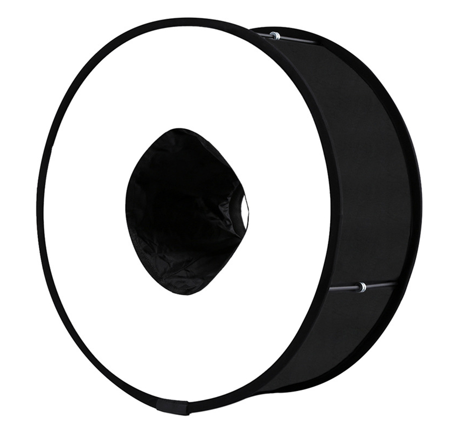 Flash Light Foldable Accessories Speedlight Universal Professional Photography Softbox Flash Diffuser Annular 45CM