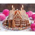 SILIKOLOVE DIY Christmas Silicone Mold Gingerbread House Dessert Cookies Chocolate Candy Cake Decoration Bakeware Tools Candle
