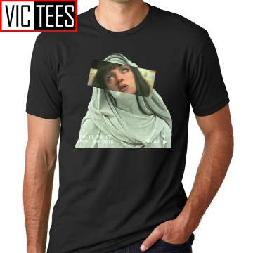 Men T Shirts PULP addiction Pulp Fiction Quentin Movie Mia Wallace Funny T-Shirts Man Clothing Classic