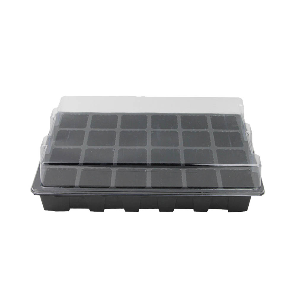 3Pcs Set 24 Holes Seedling Tray Soil-Free Practical Portable Household Grower Seedling Seed Sprouter Vegetable Wheatgrass Tray