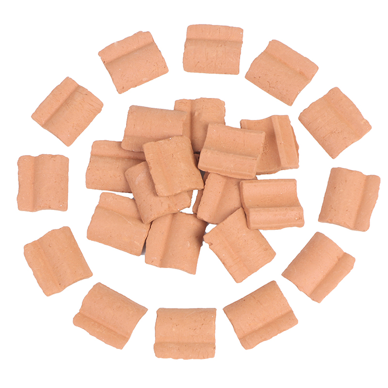 25pcs Miniature Silica Gel Mould for Roof Tile Turning Mould Scenario Sand Table Diy Material House Roof Building Scene model