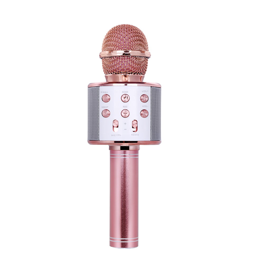 Professional Bluetooth Wireless Microphone Speaker Handheld Microphone Karaoke Mic Music Player Singing Recorder KTV 1800Mah
