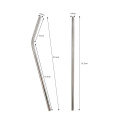 Eco Friendly Metal Straw Reusable 304 Stainless Steel Drinking Tubes 215mm*6mm Straight Bent beer Straws For Brush