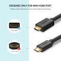 Ugreen Mini HDMI-compatible Cable Adapter 4K for Raspberry Pi ZeroW Camcorder Laptop Mini HDMI-compatible Cable Adapter