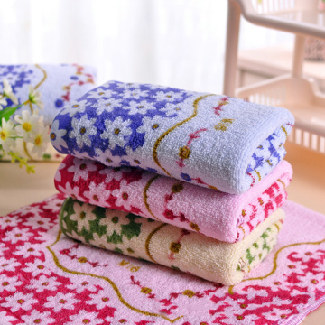 Hot High quality 33*73cm Cotton Printed Absorbent Towel Dry Hand Face Towels