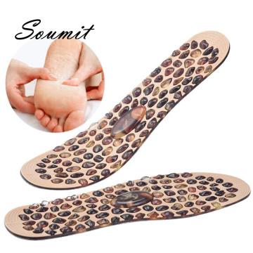 Soumit Cobblestone Massage Insoles for Men Women Soft Rubber Therapy Acupressure Foot Pad Weight Lose Shoes Insert Feet Insole