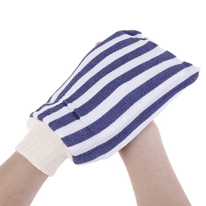 1PCS Bath Glove Exfoliating Body Scrub Gloves Shower Bath Skin Massage Sponge Mitt Rubbing Towel