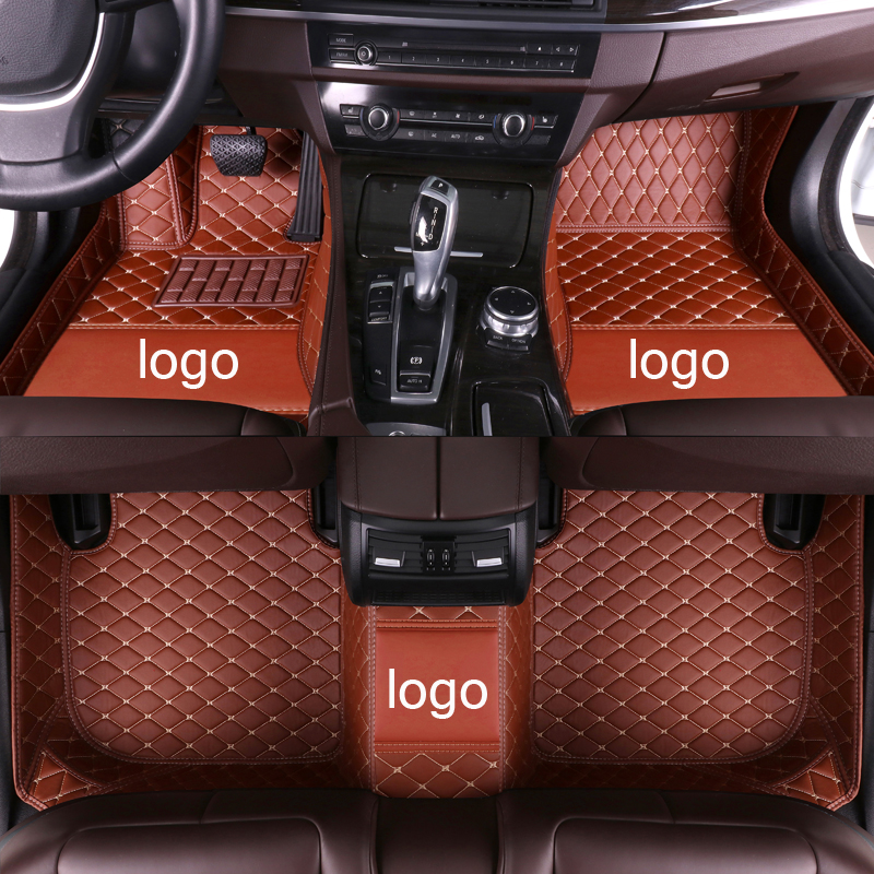 MIDOON leather Car floor mats for LEXUS LS series 460L 600hL 460 2006-2015 2016 Custom auto foot Pads automobile carpet cover