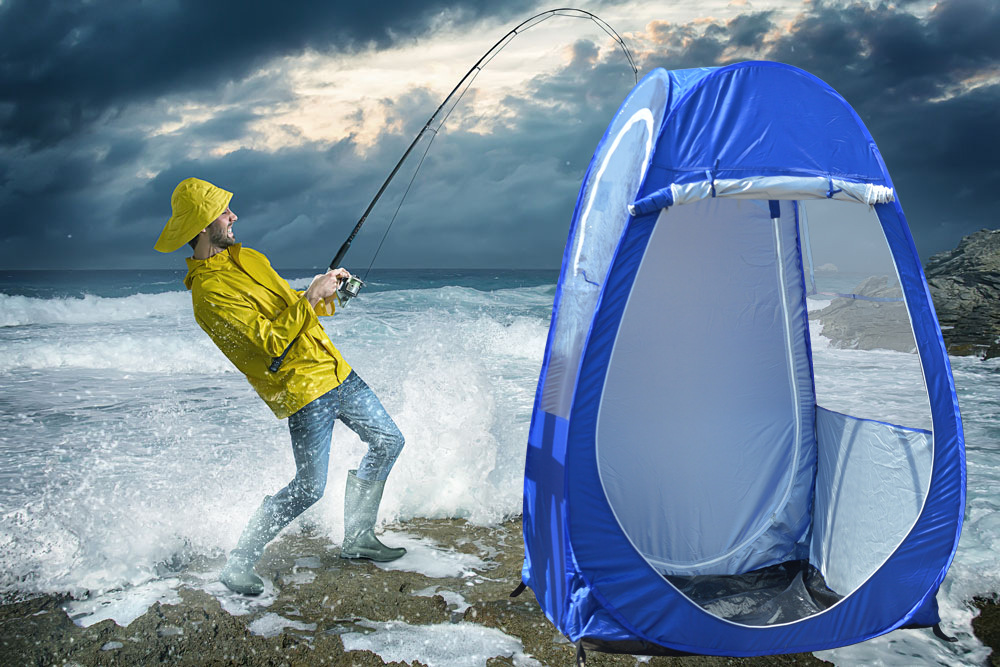 Branch fishing outdoor fishing single tent rain shading winter fishing night automatic speed wind double window 8802