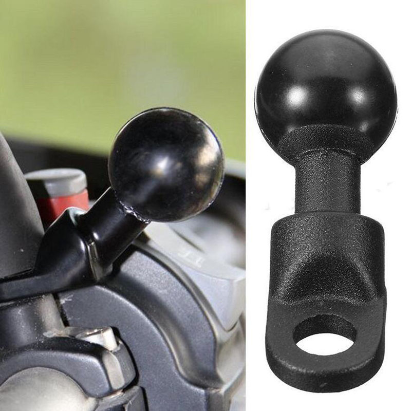 Motorcycle Angled Base W/ 10mm Hole 1'' Ball Head Adapter Work for RAM Mounts for Gopro Camera,Smartphone, for Garmin GPS
