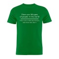 100% Cotton Unisex T Shirt Coder Developer Programmer Binary Joke Funny Minimalist Artwork Gift Tee