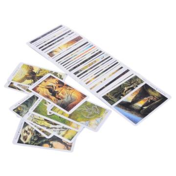 2020 English Tarot Cards Deck 78Pcs Mysterious Animal Tarot Cards Playing Board Game Party Birthday Gift Board Game Card