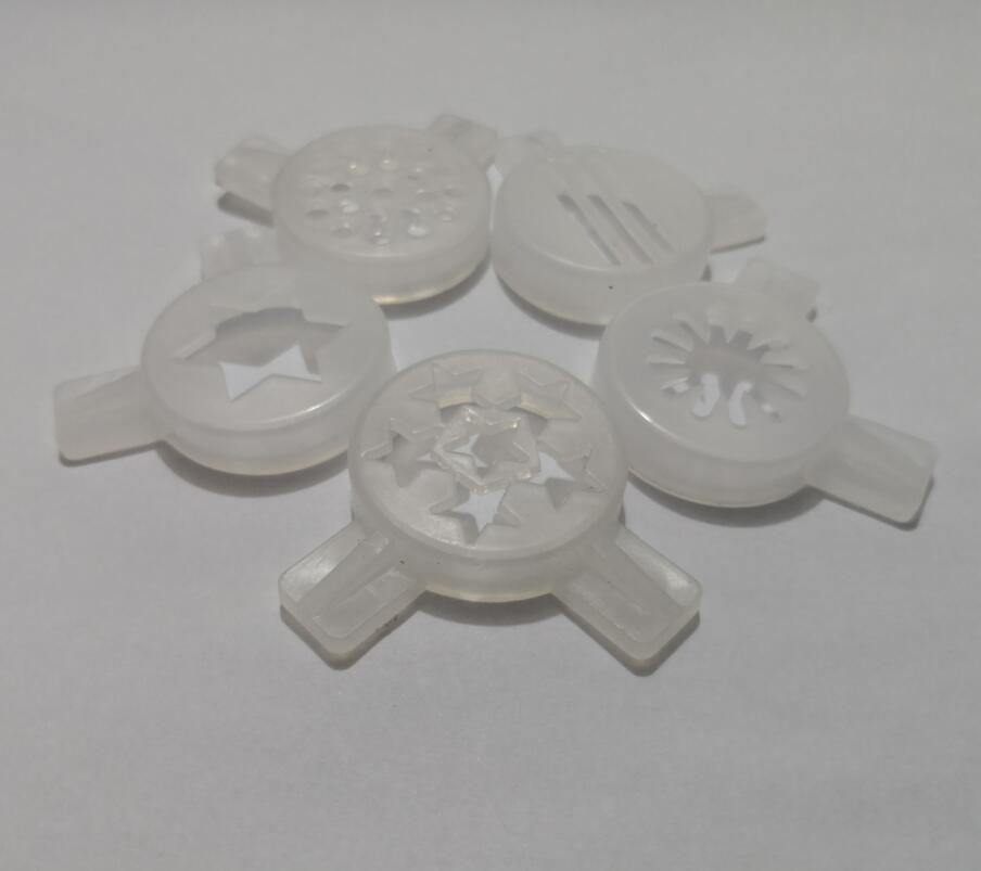 5 in 1 different shapes Ice Cream Maker Parts 29mm nozzle kit stars noddle