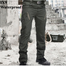 IX9 Waterproof Militar Tactical Pants Combat Trousers SWAT Army Military Pants Mens Cargo Outdoors Pants Casual Cotton Trousers