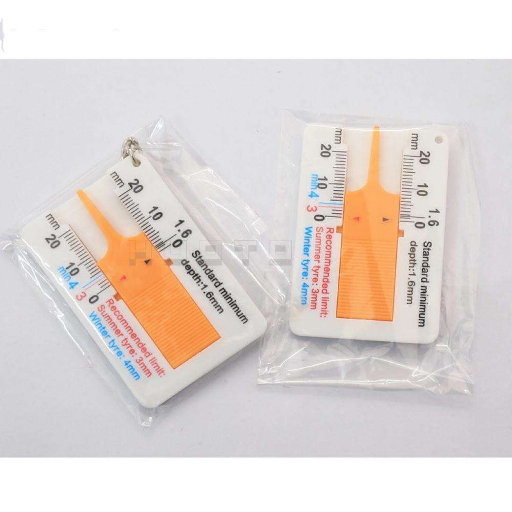 Tyre Tread Depth Depthometer Gauge Caliper Plastic Tread Ruler Depth Ruler Motorcycle Truck Tire Wheel Measure Tool