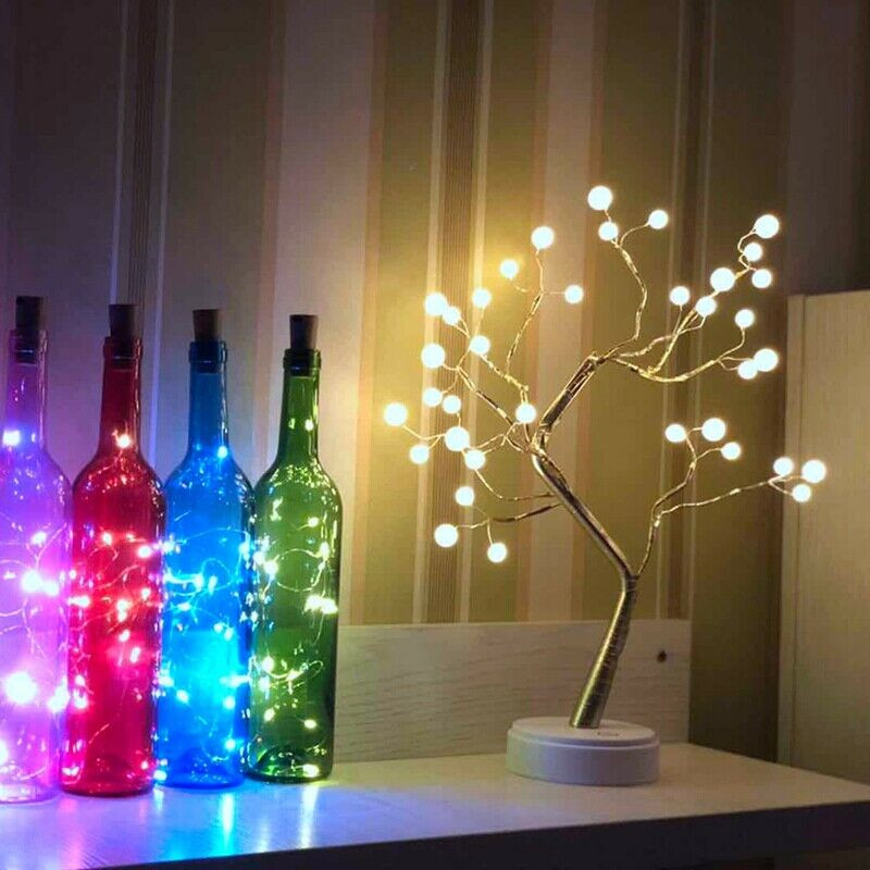 36/108 LED Tree Light Indoor Muilti-color Birch Tree Adjustable Table Lamps For Home Dedroom Parties Wedding Ceremony Decor