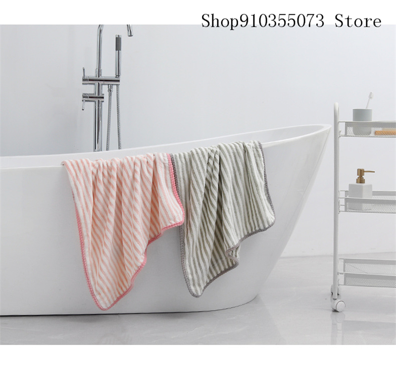 High-end super large towel soft ladies bath towel plain color bathrobe bathroom supplies 70cm*140cm for both men and women