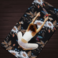 Flower Printing Suede Yoga Mat 6MM Thick Eco-friendly Slip-resistant Hot Yoga Best Yoga Mat SBS Pilates Mats Fitness Mattress