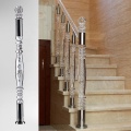 Custom Acrylic Column, shopping mall handrail column hanging glass stair column construction project crystal column railing