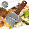 Wooden Handle Slicer Truffles Grater Chocolate Cutter Kitchen Tool Cooking Stainless Steel Butter Multifunction Cheese