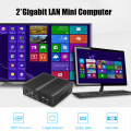 YCSD Fanless Mini Pc Intel Celeron j1900 Win Windows 10 7 Linux Thin Client Minipc Pfsense Micro 2Lan Port Tv Desktop Computers