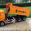 Exquisite 1:24 Heavy Duty Truck SHACMAN Delong F3000 Dump Truck Construction Vehicles Diecast Toy Model Collection,Decoration