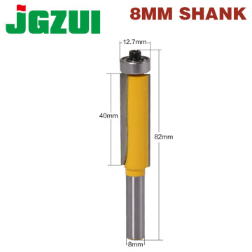 1Pc 8mm shank blade flush bit Flush Trim Router Bit End Bearing For Woodworking Cutting Tool