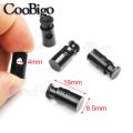 10pcs Plastic Cord Lock hole Toggles Clip Spring Clasp Stoppers Ends Apparel Bungee Cord Accessories Garment Plastic Push Lock
