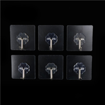 6Pcs Stainless Steel Rails Hanging Paste Hook Suction Cup Glass Hooks Sucker Bathroom Towe Kitchen Tool